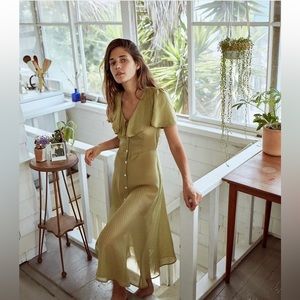 SOLD NWOT Christy Dawn Daisy Dress in Green Dot